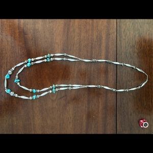 Vintage silver turquoise necklace